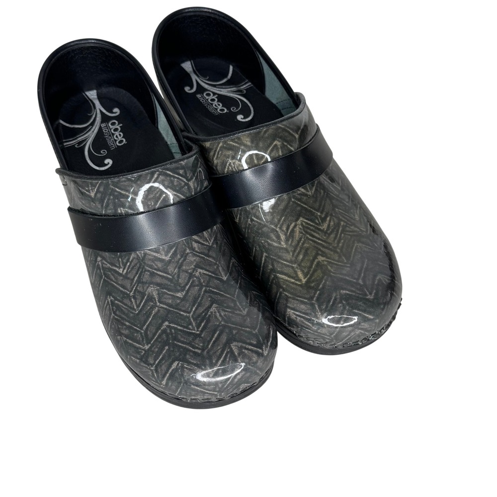 Abeo Emerald Biosystem Leather‎ Clogs Womens 8N